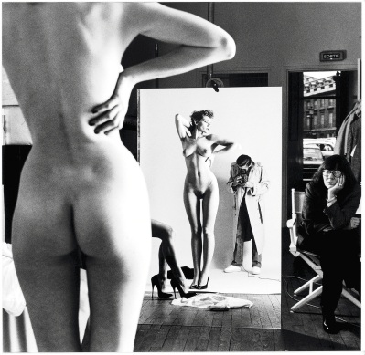 Helmut Newton, Selfie with Wife and Models, 1980
